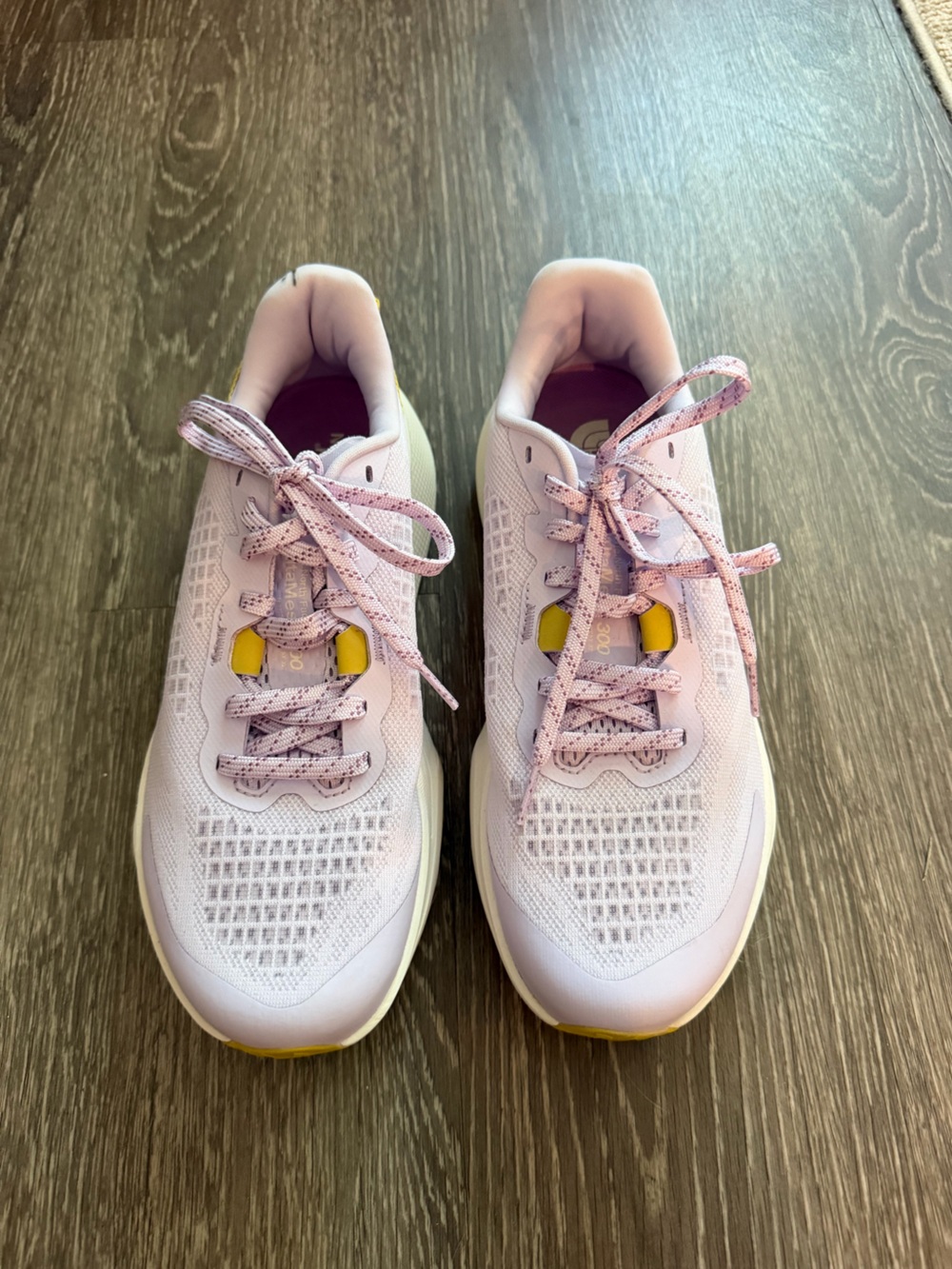 The North Face Pink and Yellow Kids' Trail Sneakers